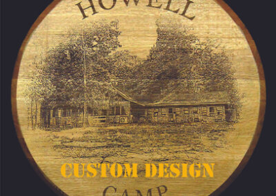 Custom Laser-etched barrel heads by Bolt Laserworks, Cassopolis, MI