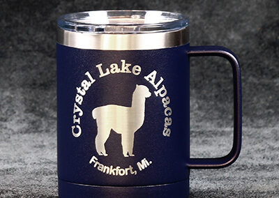 Laser-etched insulated drinkware by Bolt Laserworks